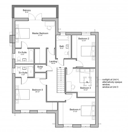 Wayfield Feasibility Type A House first floor