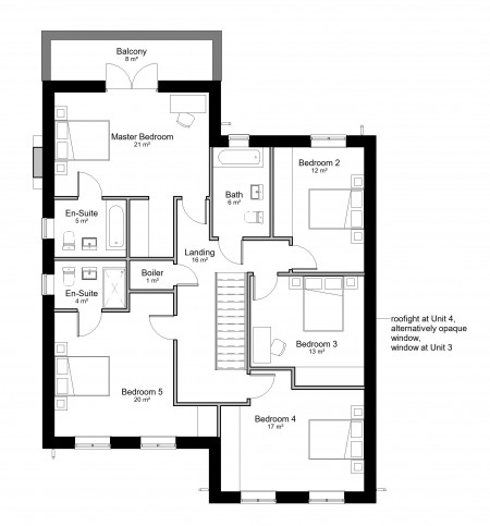 Wayfield Feasibility Type B House first floor